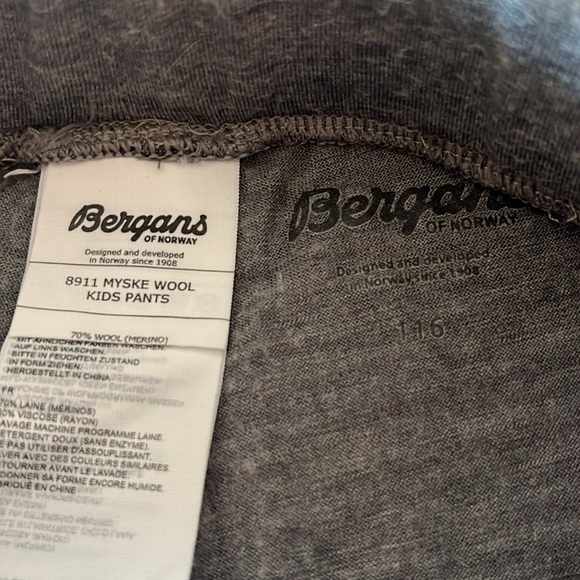 Bergans of Norway MYSKE Wool Pants 116/6 yrs - Picture 3 of 5